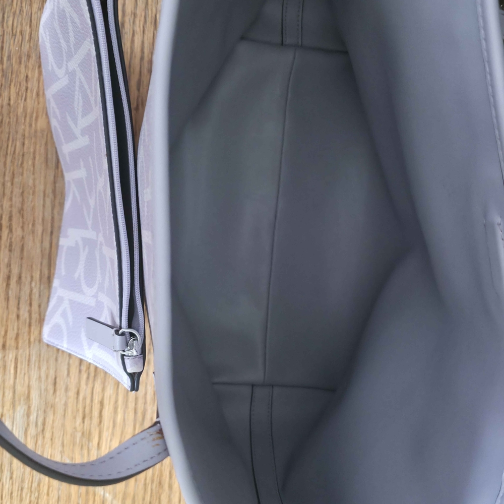 Calvin Klein Light Purple Tote and Pouch Set - Picture 2 of 2